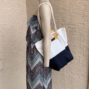 Beach Tote navy blue